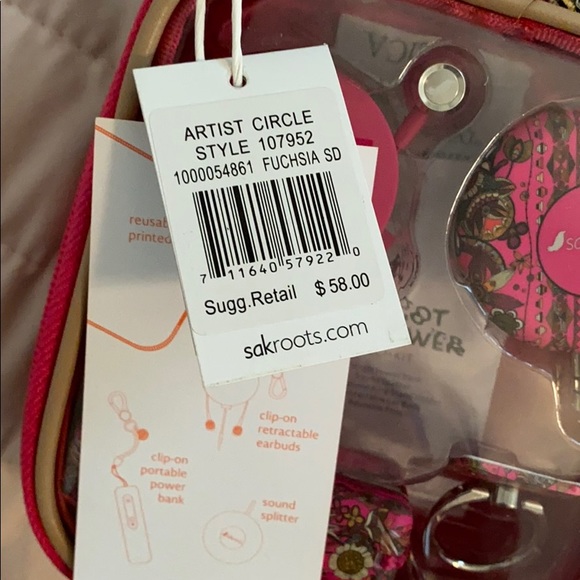 NWT! SAKROOTS TECH KIT FUCHSIA - Picture 3 of 8